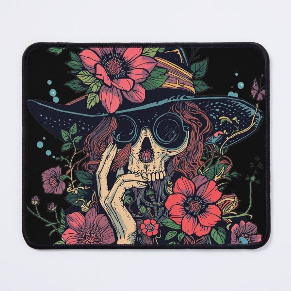 Item preview, Ornate Floral Witch Skull: Dark Cottagegoth Goggles Art designed and sold by  Mythical Entanglement.
