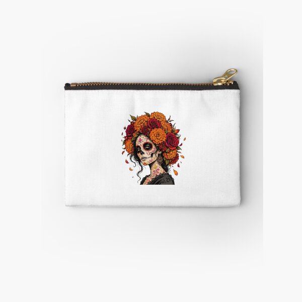 Item preview, La Catrina Marigold Rose Crown Tattoo Muertos Heritage designed and sold by chattsuede.