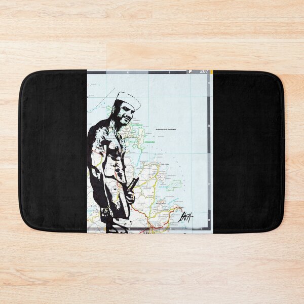 Item preview, Hot Muscled Tattooed Sailor With Big Dick Map Art By NLMKArtStudio designed and sold by NLMKArtStudio.