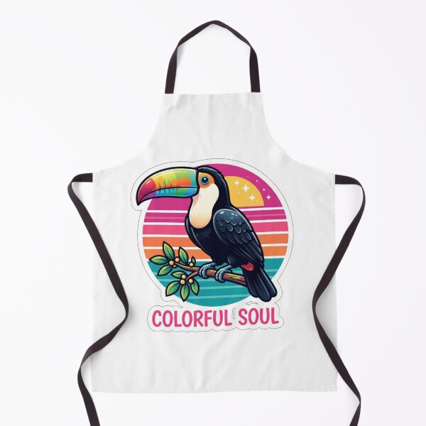 Item preview, Colorful Soul Toucan Retro Sunset Tropical Bird designed and sold by Wildlife Wonders.