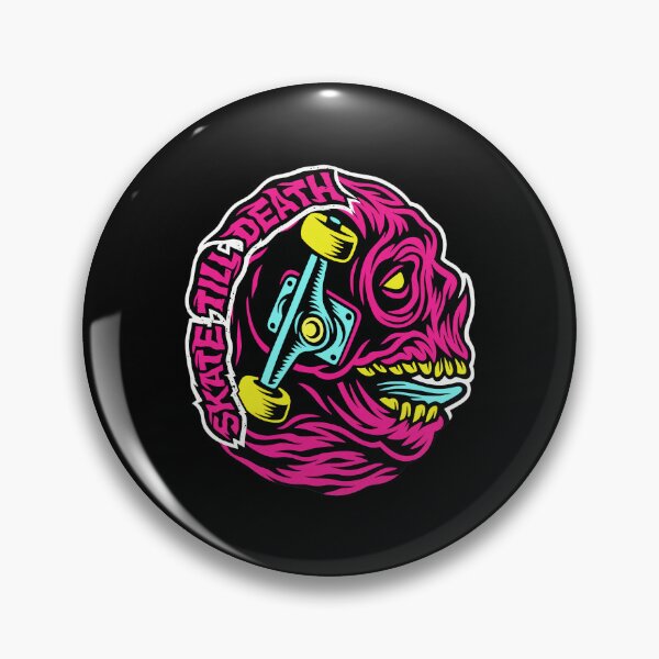 Item preview, Skate Till Death Neon Skull Truck  designed and sold by DANILUMS.