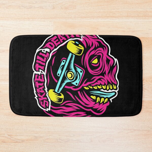 Item preview, Skate Till Death Neon Skull Truck  designed and sold by DANILUMS.