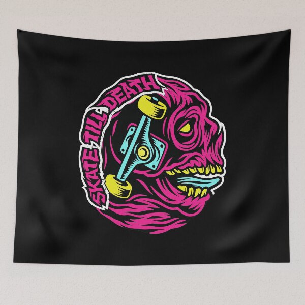 Item preview, Skate Till Death Neon Skull Truck  designed and sold by DANILUMS.