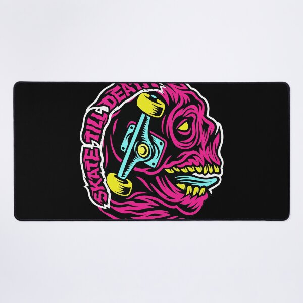 Item preview, Skate Till Death Neon Skull Truck  designed and sold by DANILUMS.