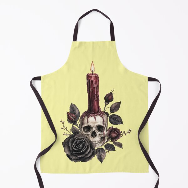 Item preview, Vela gótica con calavera y rosas oscuras designed and sold by Mauswohn.