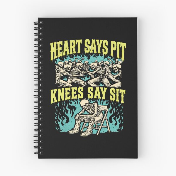 Item preview, Heart Says Pit Knees Say Sit Skeleton Flames designed and sold by Christinenney.