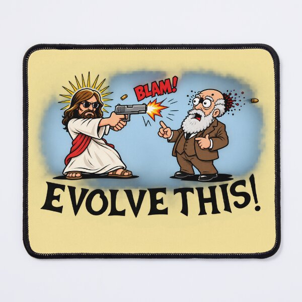 Item preview, Jesus and Darwin - Evolve This designed and sold by Ribeiro-Art.