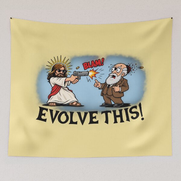 Item preview, Jesus and Darwin - Evolve This designed and sold by Ribeiro-Art.