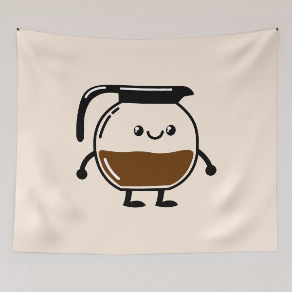 Item preview, Kawaii Coffee Pot designed and sold by alvaromontoro.