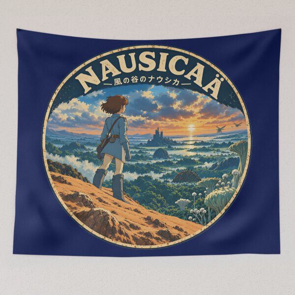 Item preview, Nausicaa Valley of the Wind Grunge Badge - Anime Studio Ghibli Art designed and sold by killem667.