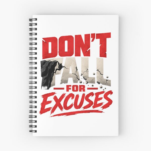 Item preview, Don’t Fall for Excuses Motivational Climbing Design – Discipline & Mindset designed and sold by Lovestickerco.