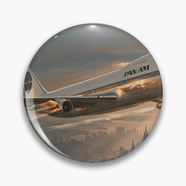 Item preview, Pan Am Wings Over New York Aviation Illustration  designed and sold by Skyframe Aviation.