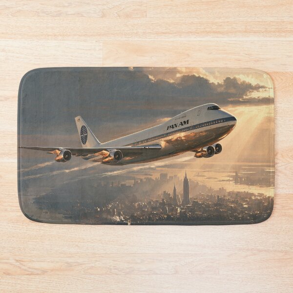 Item preview, Pan Am Wings Over New York Aviation Illustration  designed and sold by Skyframe Aviation.