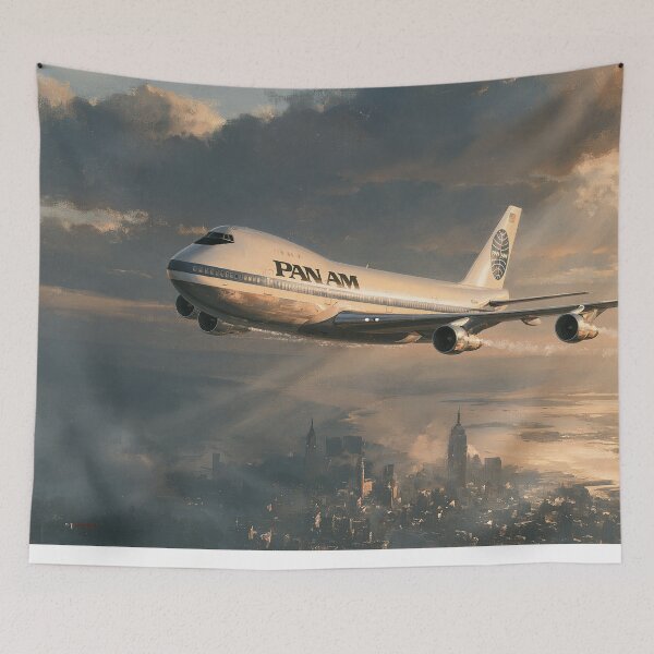 Item preview, Pan Am Golden Age Of Flight Aviation Illustration designed and sold by Skyframe Aviation.