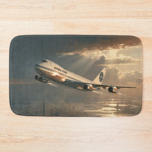 Item preview, Pan Am Manhattan Skies Aviation Illustration designed and sold by Skyframe Aviation.