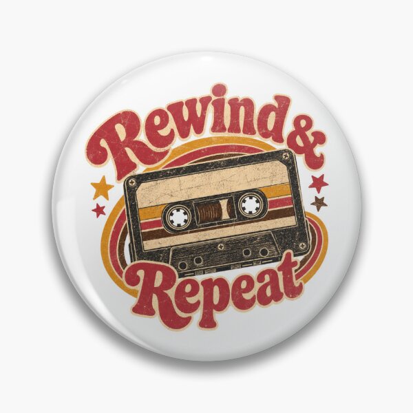 Item preview, Rewind & Repeat - Vintage Cassette designed and sold by Nacho Average Designs.