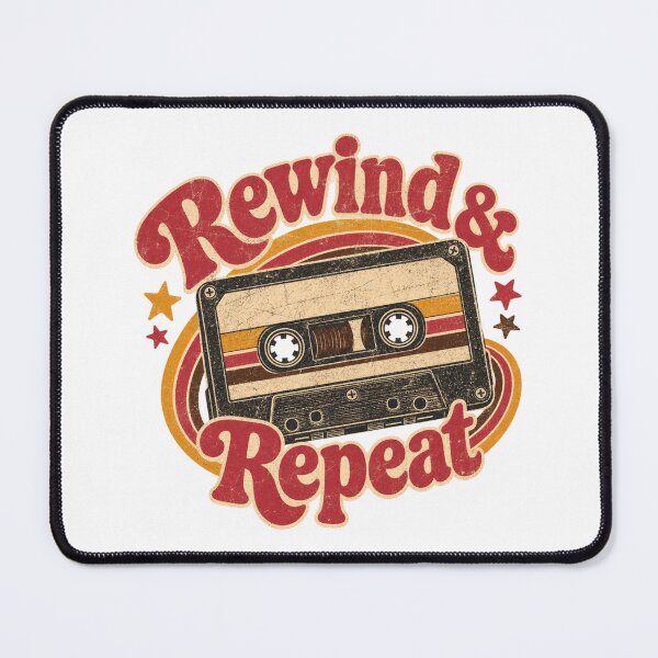 Item preview, Rewind & Repeat - Vintage Cassette designed and sold by Nacho Average Designs.