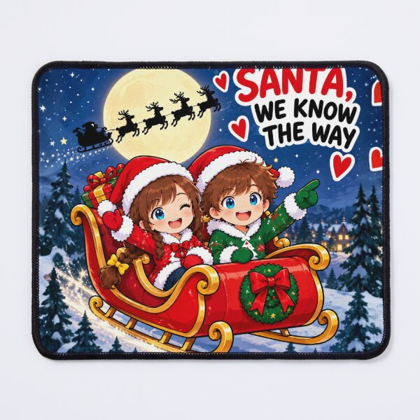 Item preview, Santa We Know The Way Sleigh Ride Design designed and sold by Kenzie & Co.