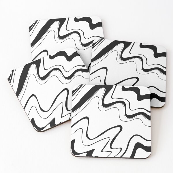 Item preview, Pop art ripples in black & white designed and sold by Roco47.