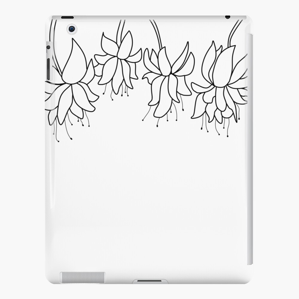 Botanical Line Art Digitized Drawing iPad Case & Skin