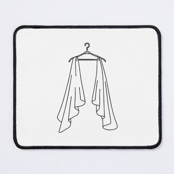 Item preview, Doodle illustration of a wedding veil hanging over a clothes hanger designed and sold by rasagamastore.