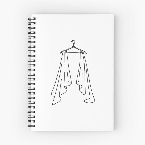 Item preview, Doodle illustration of a wedding veil hanging over a clothes hanger designed and sold by rasagamastore.
