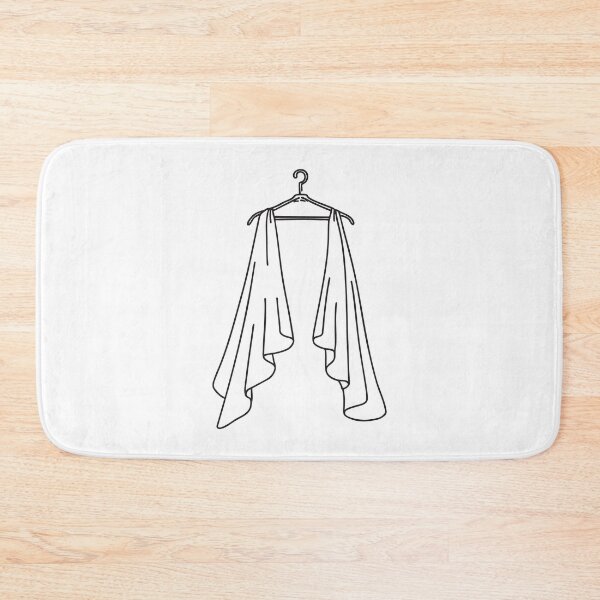 Item preview, Doodle illustration of a wedding veil hanging over a clothes hanger designed and sold by rasagamastore.