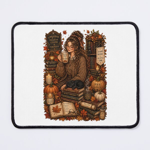 Item preview, Cozy Autumn Reading Woman Armchair Book Lover Fall Aesthetic designed and sold by FestivityFinds.