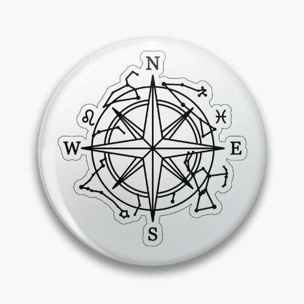 Item preview, Celestial Compass Rose and Star Constellations designed and sold by Qavex Design Co..
