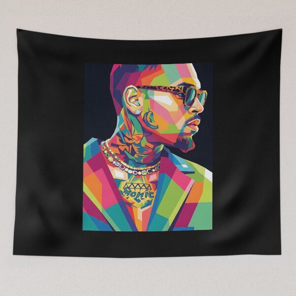 Item preview, Arte pop de Chris Brown designed and sold by zaidanfr66.