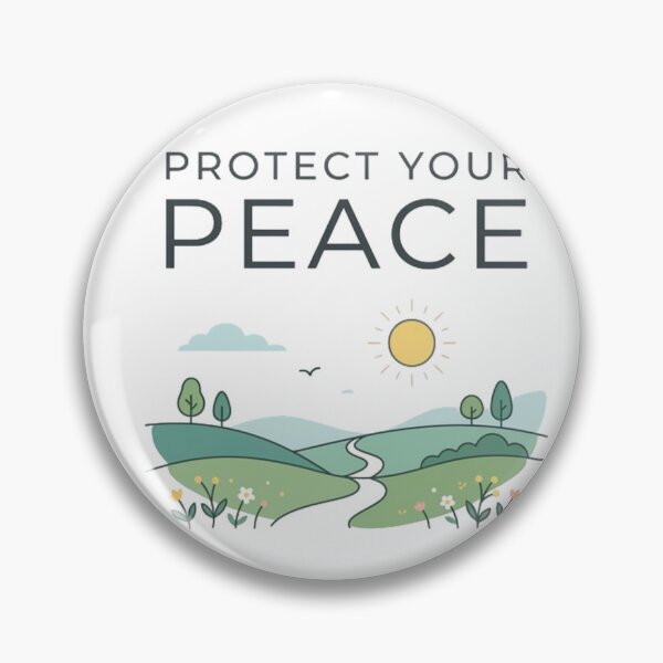 Item preview, Protect Your Peace – Inspirational Minimalist Nature Design designed and sold by meghnad.