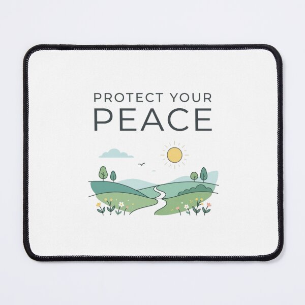 Item preview, Protect Your Peace – Inspirational Minimalist Nature Design designed and sold by meghnad.