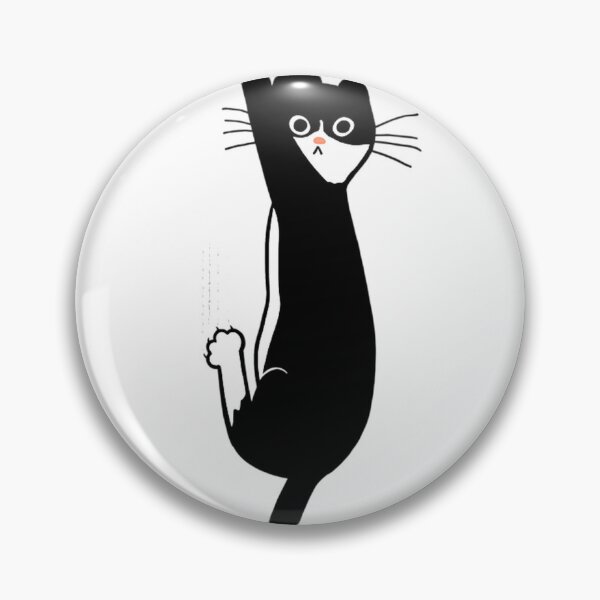 Item preview, Black And White Cat Hanging On designed and sold by kendasier.