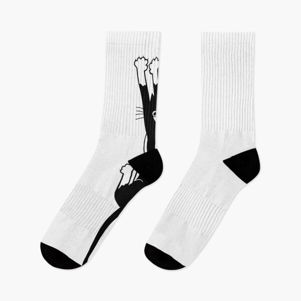 Item preview, Black And White Cat Hanging On designed and sold by kendasier.
