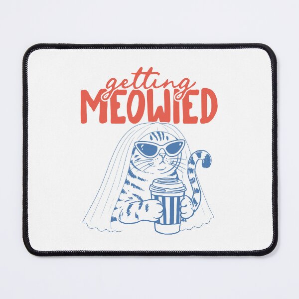 Item preview, Getting Meowied - Funny Cat Bride - Cat Wedding - Cat Getting Meowied  designed and sold by FrancesRobb.