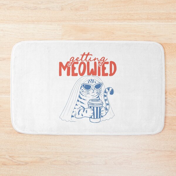 Item preview, Getting Meowied - Funny Cat Bride - Cat Wedding - Cat Getting Meowied  designed and sold by FrancesRobb.