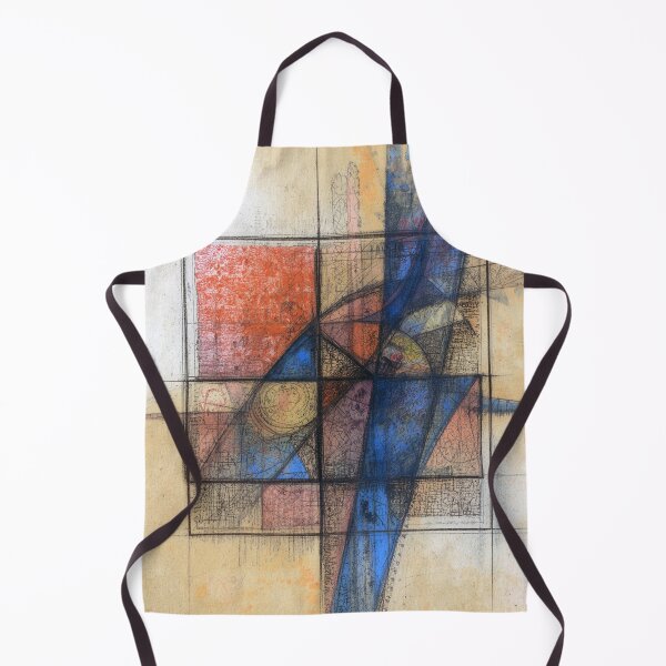 Item preview, Abstract Geometric Blue Harmony with Hand-drawn Details designed and sold by Habatour Creations Exclusive Digital Art Products.