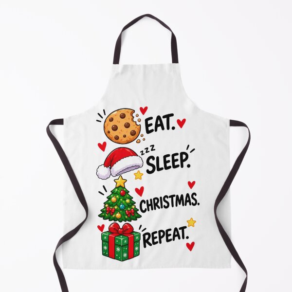 Item preview, Eat Sleep Christmas Repeat Funny Holiday Design designed and sold by Kenzie & Co.
