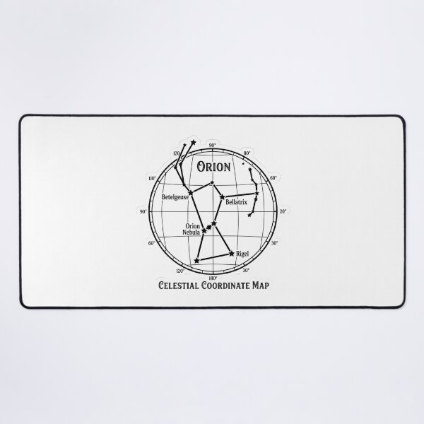 Item preview, Minimalist Orion Constellation Celestial Coordinate Map designed and sold by Qavex Design Co..