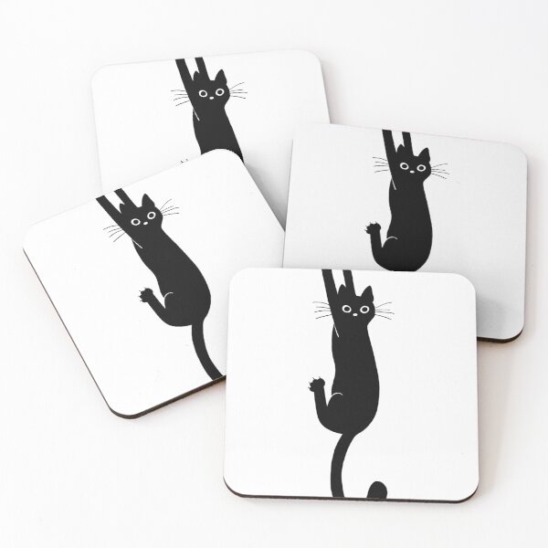 Item preview, Black Cat Holding On designed and sold by kendasier.