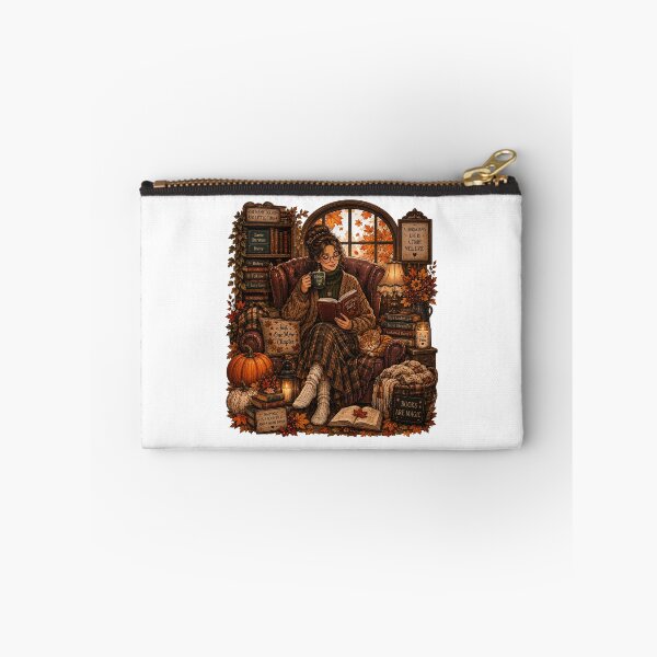 Item preview, Mental Wellness Self-Care Woman Reading Journal Cozy Autumn designed and sold by FestivityFinds.