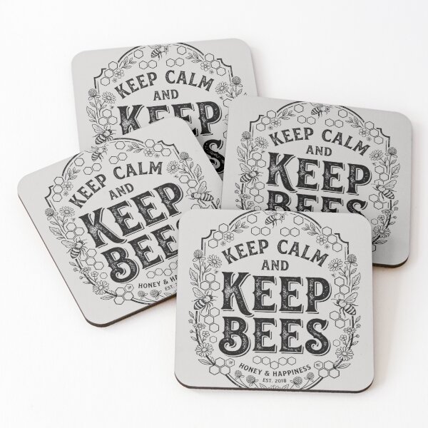 Item preview, Keep Calm and Keep Bees – Vintage Beekeeping Honeybee Design designed and sold by RajDeals.