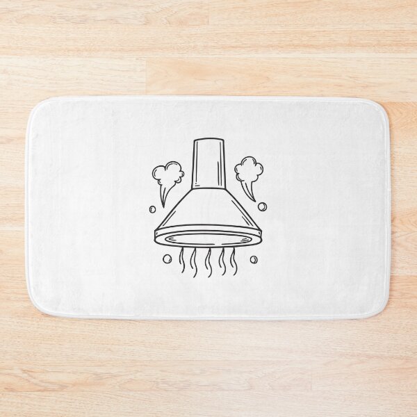 Item preview, Doodle illustration of a bathroom vent surrounded by swirling steam designed and sold by rasagamastore.