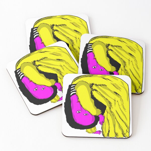 Item preview, Pink Figure Yellow Garment Abstract Art designed and sold by tendaleeart.