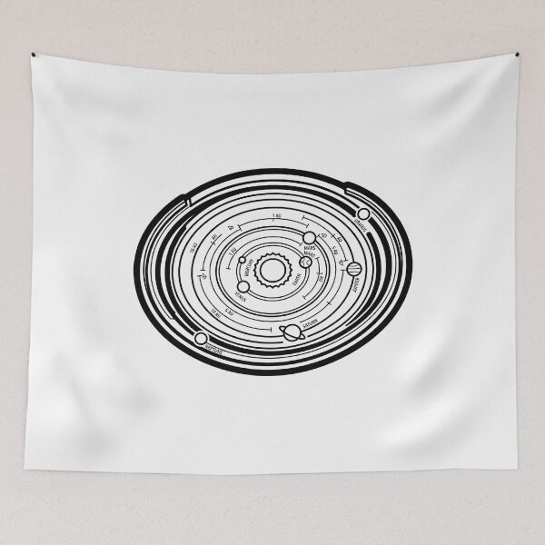 Item preview, Minimalist Solar System Planetary Orbit Diagram designed and sold by Qavex Design Co..