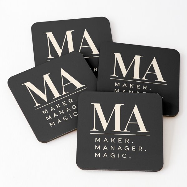 Item preview, Maker Manager Magic MA Initials Entrepreneur designed and sold by markymaarty.