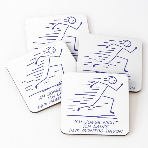 Item preview, I'm running away from Monday - funny stick figure designed and sold by SaSe-Design.