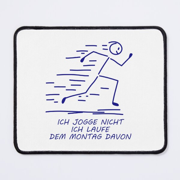 Item preview, I'm running away from Monday - funny stick figure designed and sold by SaSe-Design.