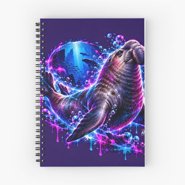 Item preview, Neon Elephant Seal with Massive Nose designed and sold by srangiem-cc.