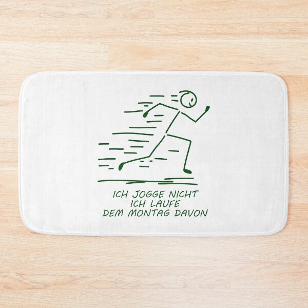 Item preview, I'm running away from Monday - funny stick figure designed and sold by SaSe-Design.